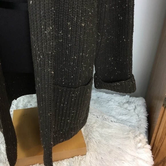 J.jill Med Petite open front heavy sweater brown - Picture 5 of 14